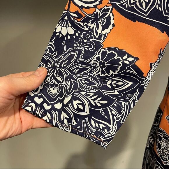 !!! Clearance! Floral Paisley Print long sleeve dress size Extra Small - Picture 6 of 16